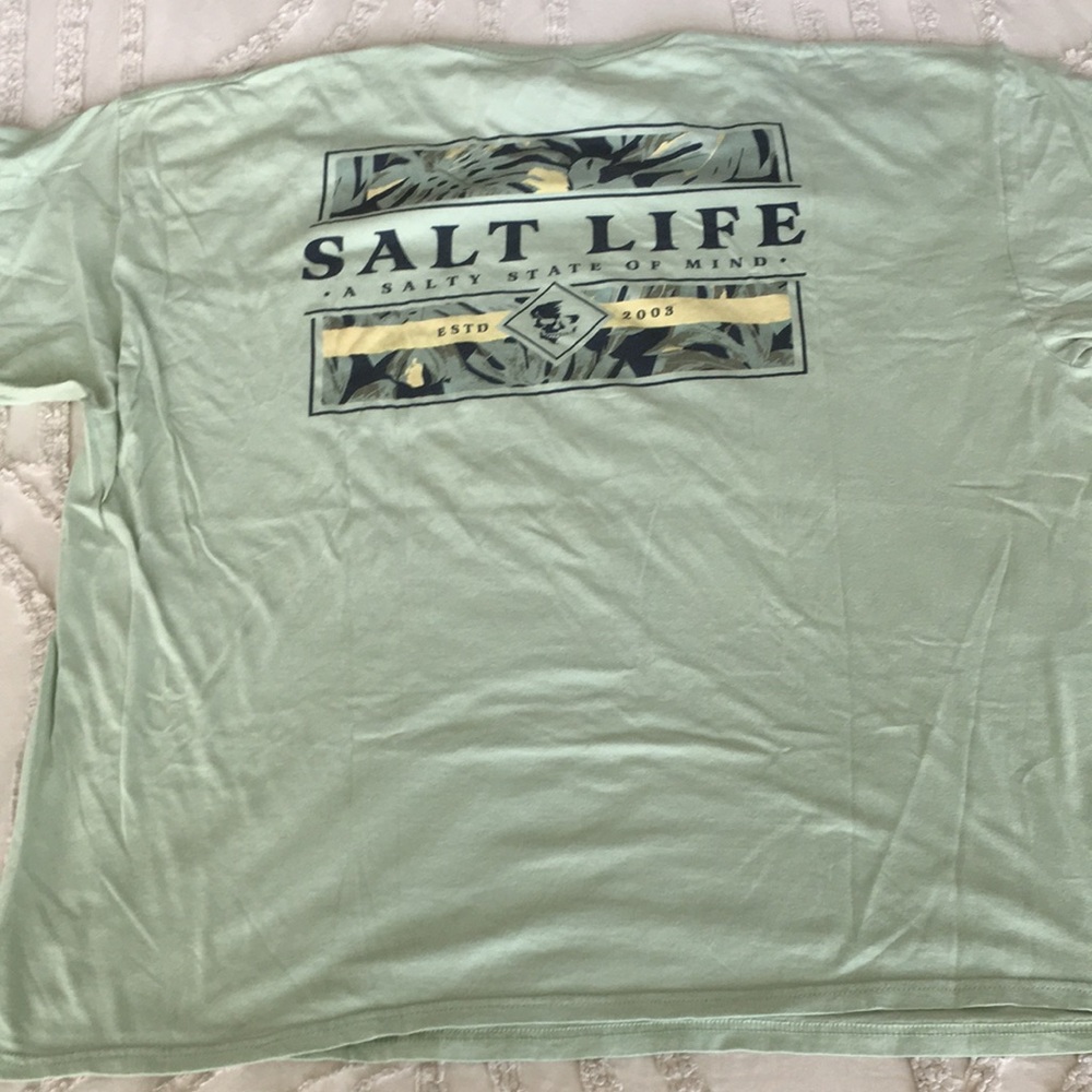 Salt Life Mint Green Short Sleeve Pocket Tee - Picture 5 of 6